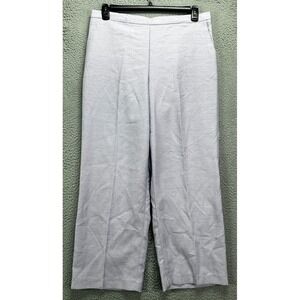 Alfred Dunner Pants Women 16P Petite Lilac Elastic Waist Classic Fit Pull On NEW